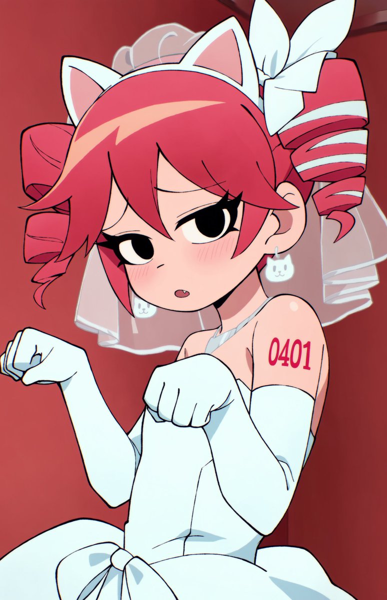 Crocnest's tweet photo. Kasane Teto as a cat wife in the style of Scott Pilgrim 😺 #重音テト https://t.co/mWE7pPmxJL