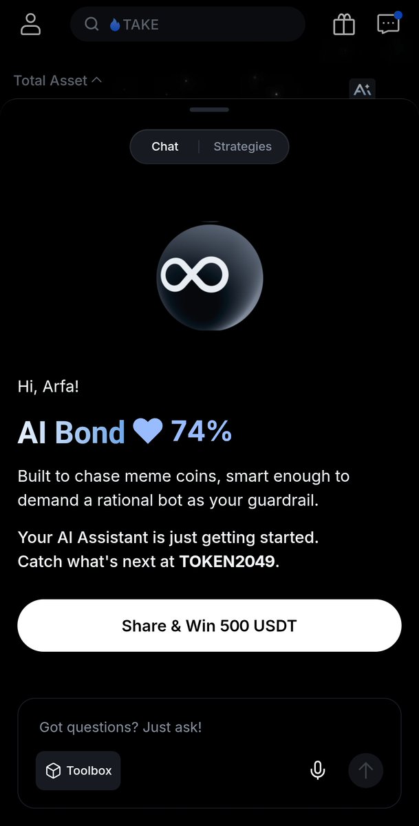 ArfaGikeb71277's tweet photo. @MEXC Completed the AI Bond test: 74%. Not a max score but the profile fits how I trade..fast on the idea, slower on the entry.

UID: 89756281
#TradingTakesTwo

#MEXCEventRocks https://t.co/eJjWcFldJ9