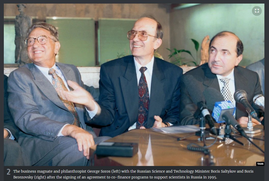 ArmstrongEcon's tweet photo. Even in my case, they were in league with the bankers to pull off a regime change of Russia by blackmailing Yeltsin insisting he appoint their stooge, Boris Berezovsky. Yetsin turned to Putin. Here is a declassified background showing their involvement.

Here is Berezovsky with none other than George Soros, Treasury Secretary Bessent’s role model.When the regime change failed, they  claimed  he  committed  suicide.  His  bodyguard  said  he  was  assassinated  to  cover  it  all up.