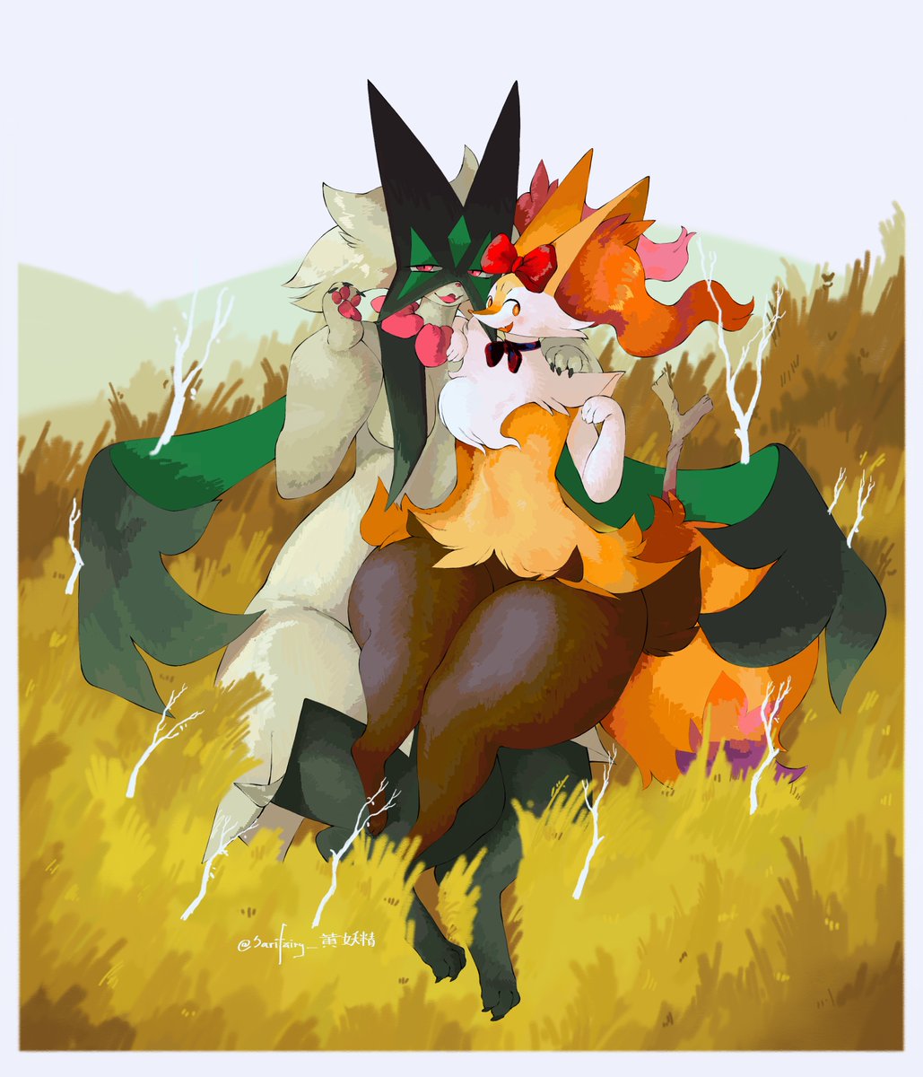 Sarifairy_'s tweet photo. Braixen &amp; Meowscarada lovers https://t.co/g2epS3yEea