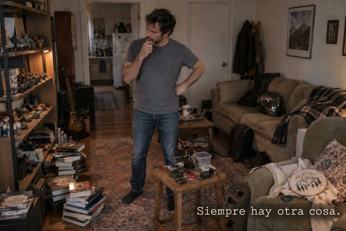 elnomadamental's tweet photo. Mi maldición: aprendiz de todo, maestro de nada

No puedo dejar de aprender cosas nuevas. El problema es que cada interés abre otra puerta y muchos proyectos terminan a medias.

https://t.co/NNE6gQuGuD https://t.co/M6FdinKFMH