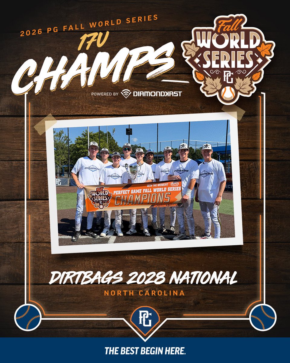 PG_Tourney's tweet photo. 17U Fall World Series Co-Champions 🏆

#PGWS https://t.co/hMa19Caoer