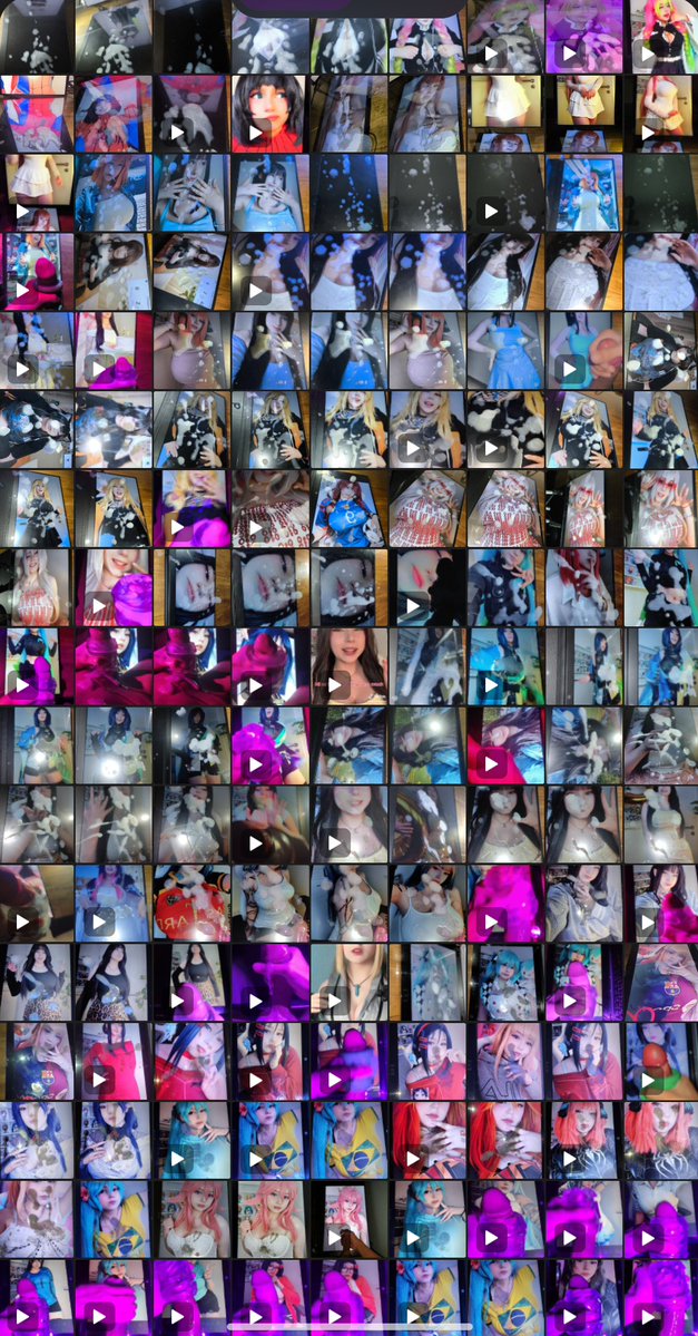 PurpleTributer's tweet photo. I wanted to make new cum tributes for some other cosplayers, but maybe I'm addicted to doing this for upminaa 😭 https://t.co/g7CVjVuQ84