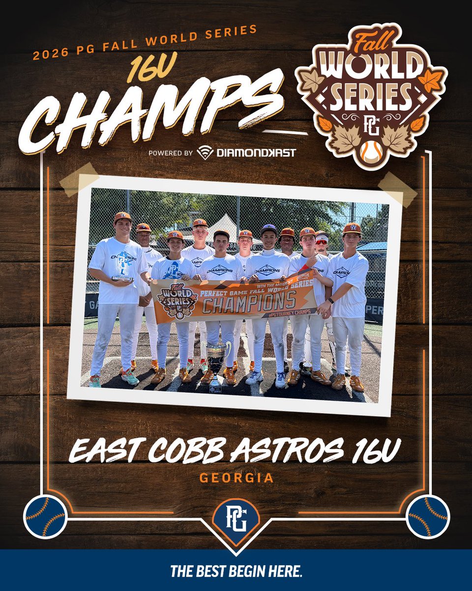 PG_Tourney's tweet photo. 16U Fall World Series Co-Champions 🏆

#PGWS https://t.co/G7cceRioJh