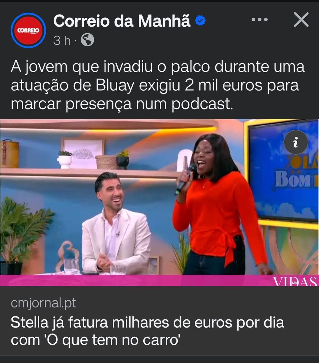 A_Outra_Gisela's tweet photo. Não esquecer que o Bluay é cego.Deve ter pouquissimas oportunidades de ser convidado.Tirou-lhe o protagonismo e agora  cavalga a onda.Estamos num mundo que "mais vale cair em graça do que ser engraçado" ou, como qq palhaço pode ter os seus 10 minutos de fama mesmo sendo uma besta https://t.co/TY050oxp3V