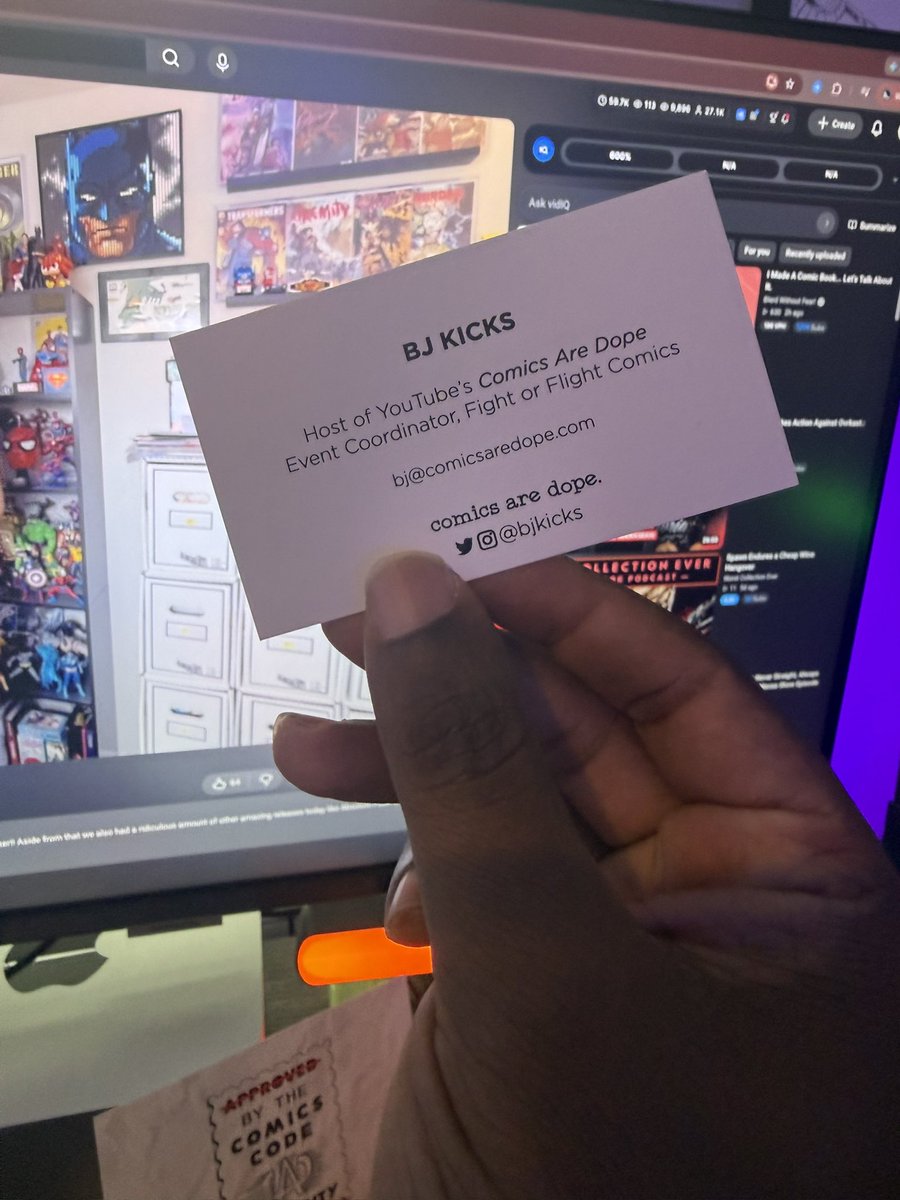 BJKICKS's tweet photo. Feel like a grown up because I have a business card. Also less grown up because my real name isn’t even on it 🤣 https://t.co/Eu6OQTOI1m