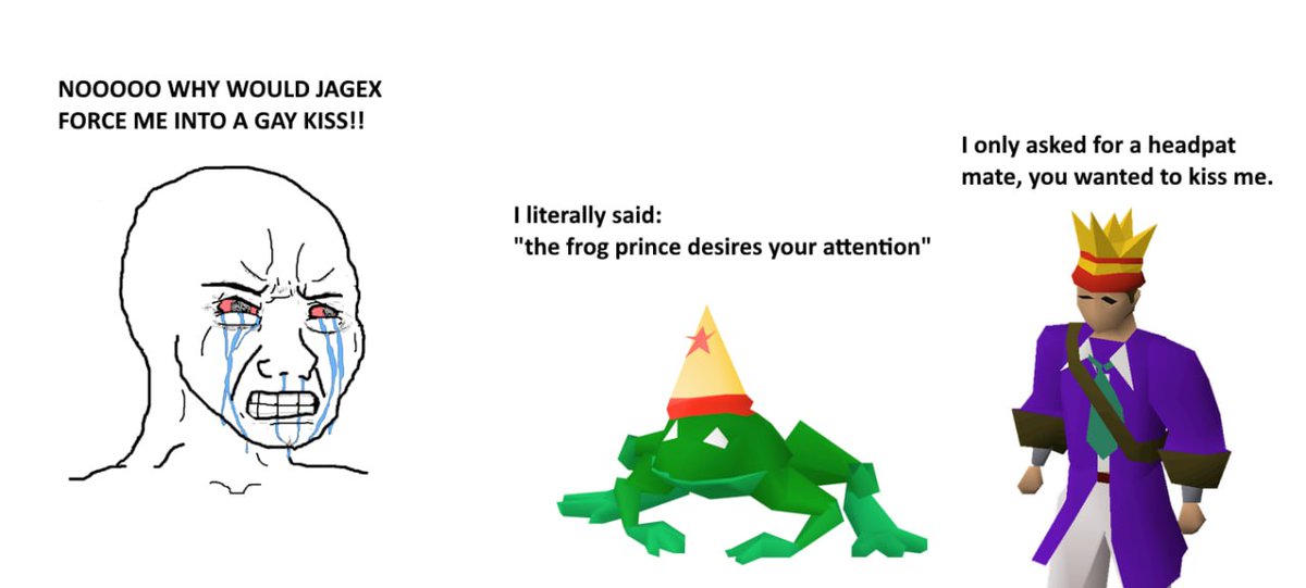 itsaprincefrog's tweet photo. all he wanted was a kiss https://t.co/vcsWrbHYJS