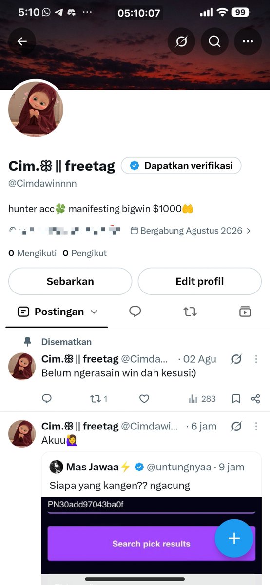 PickaWin412's tweet photo. Ini akun aku sebelumnya gatau kenapa begini, rt like sama comment gabisa, kirain udah kesusi tapi gaada notif kalo kesusi dan tampilannya begini, gmana dah https://t.co/GkIhcjdjwX