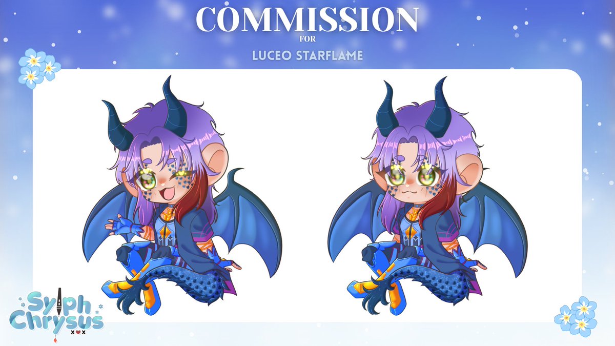 SylphChrysus's tweet photo. 🌿REACTIVE YCH 🌿

For: @/LuceoStarflame  💙

If you’re interested, my VGen is right here! 💕✨

#VgenComm #Vgencommission #VGEN https://t.co/Wzrj4oQjB7