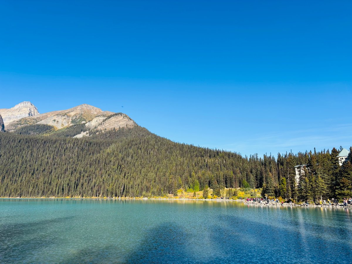 FoxLeung1989's tweet photo. レイクルイーズはすごく綺麗です。
Lake Louise was so pretty today.
#連休 
#旅行　
#カナダ好き
#旅行好きな人と繋がりたい https://t.co/iJ7jDm9Ywy
