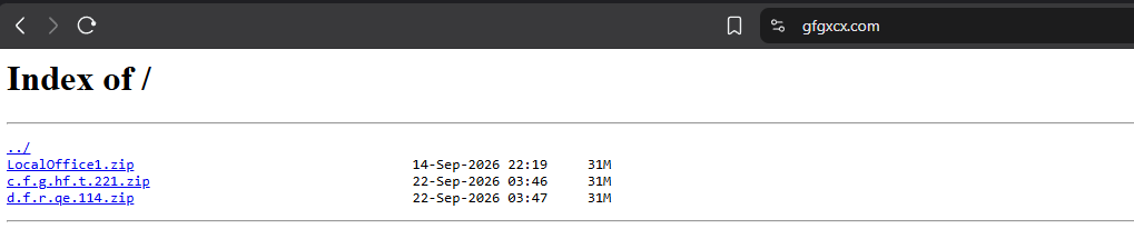 devmihaylov's tweet photo. hxxps://gfgxcx[.]com/
hxxps[://]gfgxcx[.]com/c[.]f[.]g[.]hf[.]t[.]221[.]zip
hxxps[://]gfgxcx[.]com/d[.]f[.]r[.]qe[.]114[.]zip https://t.co/V17wn8E41o