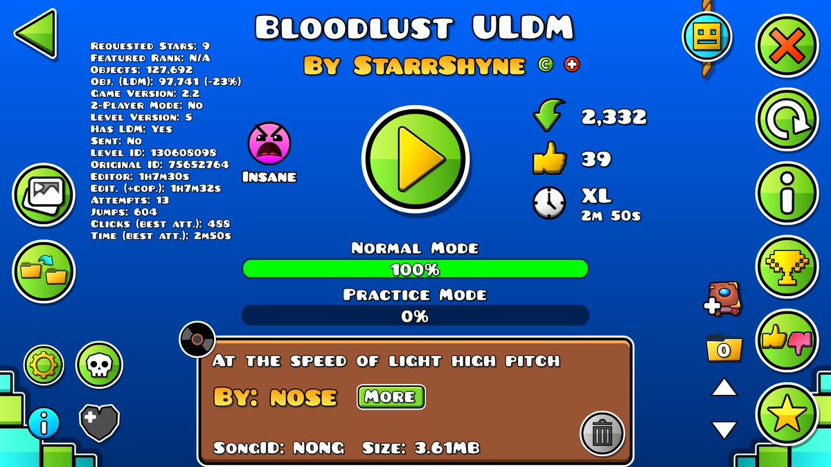 beicro's tweet photo. Bloodlust 200% new hardest, beat y rebeat con menos de 24 horas de diferencia, no se grabaron los clicks en la completion original. Finalmente he completado mi sueño de hace 8 años, gracias a todos quienes siempre me han apoyado. Ha sido mi peor experiencia, pero valió la pena https://t.co/OkoGtcCEWM