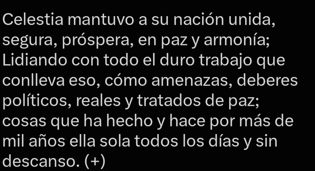 EdisonArleyMor1's tweet photo. Si hay alguien que tiene más que merecida su jubilación, esa es Celestia. https://t.co/Dc4AzDM8JK