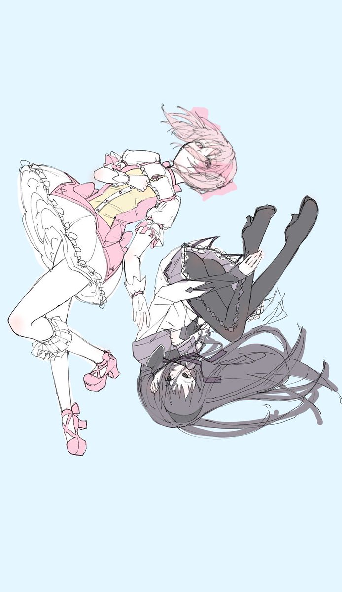 kakiakidayo's tweet photo. まどマギのまどかちゃんとほむらちゃん
#下書き https://t.co/0CPwHz62pq