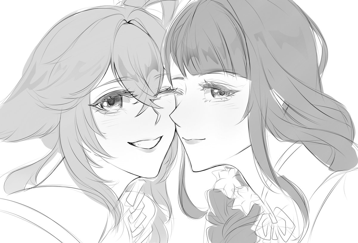 TChauu26's tweet photo. I love it 💖
Color coming soon 
#eimiko #raidenei #yaemiko https://t.co/7YDYFzWwMy