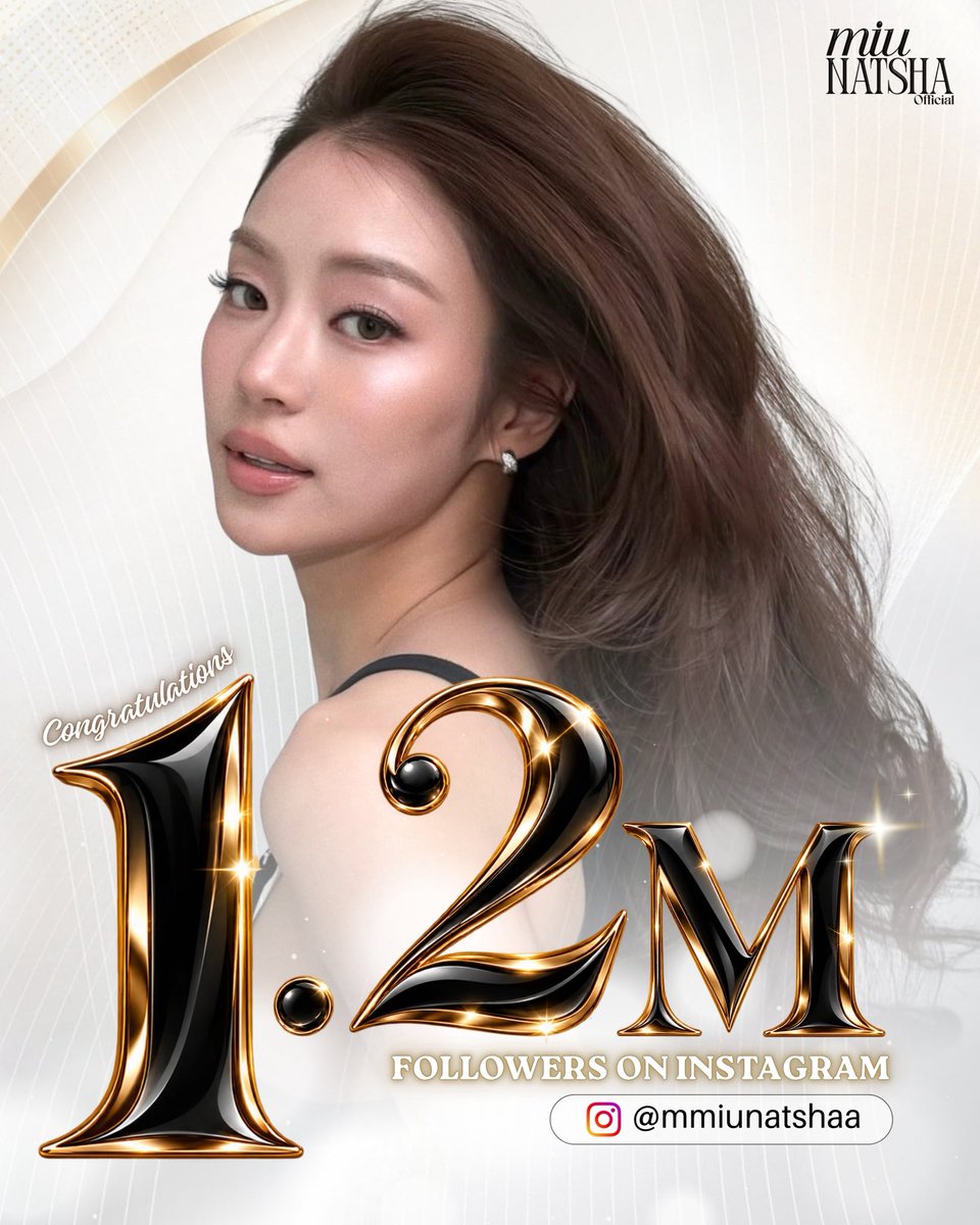 miunatsha_fans's tweet photo. Congratulations on 1.2M followers! 🎉
— Instagram: mmiunatshaa

1.2M แล้วน้าา 🧸🤎
ขอให้มีคนค้นพบความน่ารักและตกหลุมรักน้องหมิวเพิ่มขึ้นในทุก ๆ วันเลยนะค้าา✨

เติบโตไปด้วยกันอีกเยอะ ๆ เลยน้า พวกเราจะคอยเป็นกำลังใจให้ทุกก้าวเสมอค้าบ 🤏🏻💕

More love, more Miu. 🤎

#MiuNatsha #หมิวณัชชา
#Miutopia