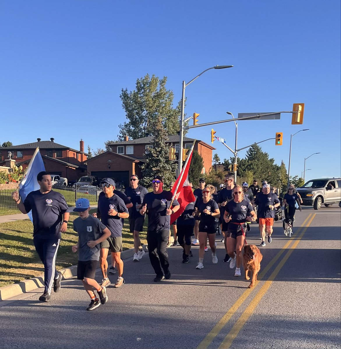 460km's tweet photo. The “Run to Remember” kicked off @SouthSimcoePS in Bradford. Joined by family members of Devon Northrup &amp; Morgan Russell, as well as members from @BarriePolice 
Follow our journey here &amp; on Instagram, Facebook &amp; Threads.
#HeroesInLife #460km #RunToRemember #NPOMR2026 https://t.co/lUQxxBMrsc