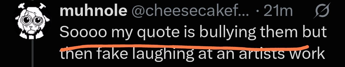 snetzlesanim's tweet photo. @cheesecakefatas You said this. i didnt care for the artist or the quote you said. Ive said that. also its immoral if you said you supported the bullying. not caring isnt immoral. if someone died you could mourn, not care, or had joy because they died 3rd option is the immoral part https://t.co/qx2VOeDRfb