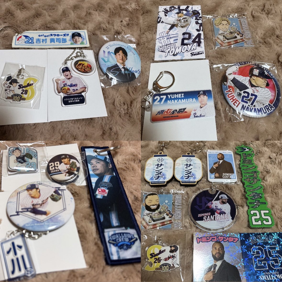 riiii_you's tweet photo. ヤクルト swallows グッズ 整理の為
買取 交換 探しております。

譲】画像（過去の物含む）
21 24 25 26 27 28 29 30 35 40 47 48 50 52 64 66 70 etc.

求】7 （異種同種）or 定価

複数の方優先しますが1点からでも気軽にお声掛けください。

#スワローズグッズ交換希望
#スワローズグッズ交換譲渡 https://t.co/6uENL30EZY