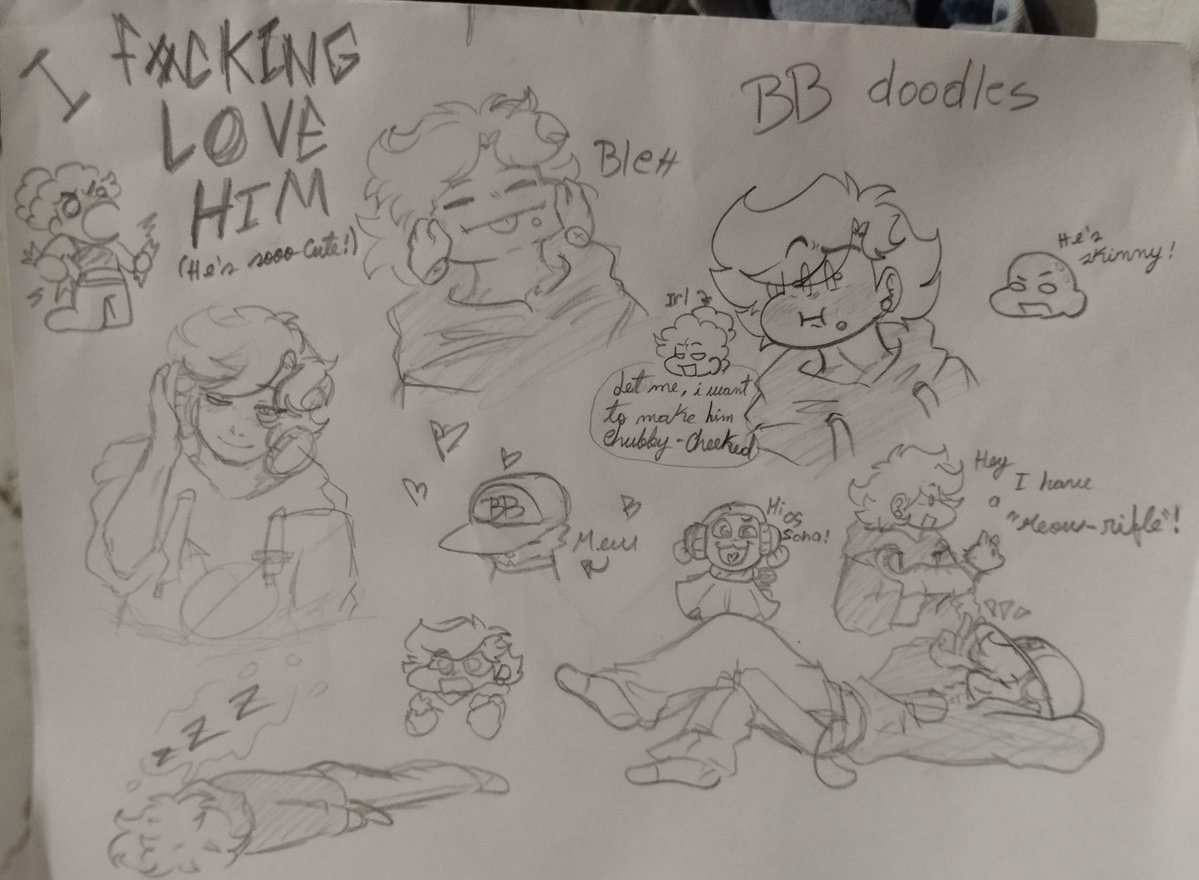 Katherine2710JJ's tweet photo. School, just shut up already...
Here are some doodles of Mich just because :3
GOOD NIGHT!!
#bigbrotherfnf #BBfnf #Michaelfnf https://t.co/28KwcI7Ira