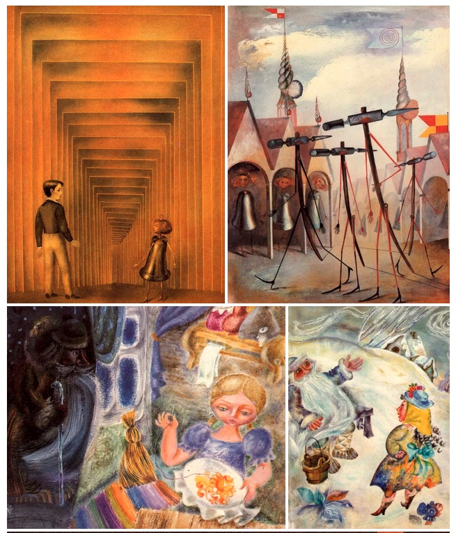 MirTitles's tweet photo. The Town In The Snuffbox and Old Father Frost by Vladimir Odoyevsky 

 Misha’s  adventures with a musical snuff-box, and “Old Father Frost”

amazing illustrations by Alexander Koshkin and Natalia Polyanskaya
#soviet #books #illustratedbooks #storybooks 
https://t.co/1DACtSVg63 https://t.co/ZLrmsk5YJV