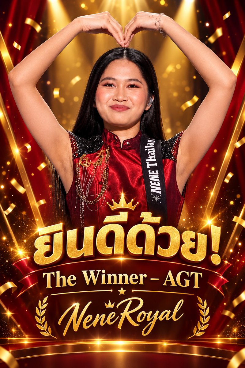 Dellcom175's tweet photo. สุดยอดมาก คำนี้ไม่เกินจริงสำหรับน้องเนเน่ #Neberoyal #เนเน่ #AGT https://t.co/wgPj5zMYny