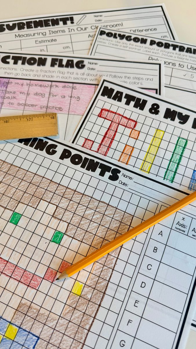 AsaGadsdengs's tweet photo. 🌟BACK TO SCHOOL: MATH🌟

I am so excited to share these activities with you because they help us a ton during the first week. We don’t jump into our math curriculum right off the bat so these activities help us review concepts, all while https://t.co/1aOkGeC5ue
