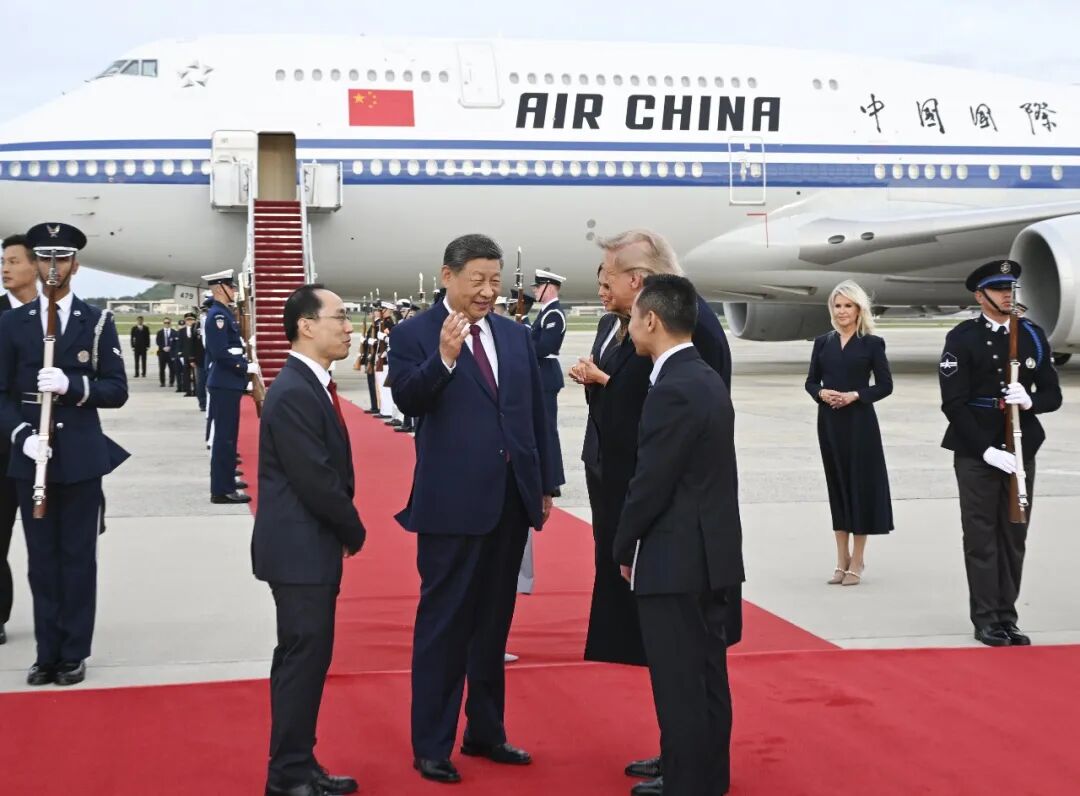 vigour_lin's tweet photo. 当地时间9月23日下午，国家主席习近平乘专机抵达华盛顿，应美国总统特朗普邀请，对美国进行国事访问。 https://t.co/tYrmsRNRJB