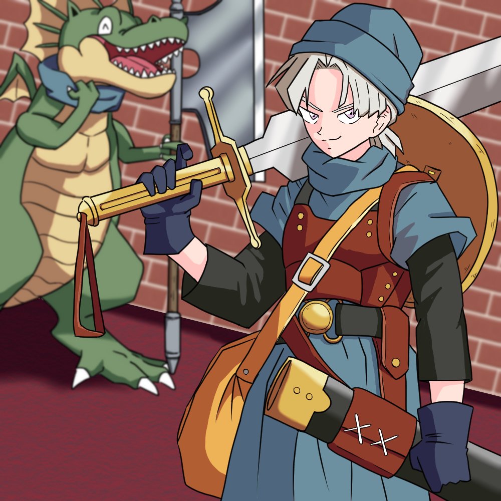 ppp_man_SMASH's tweet photo. 6枚目　さすらいの剣士と魔獣
#300日チャレンジ
#ドラゴンクエスト https://t.co/3JRggM7OFE