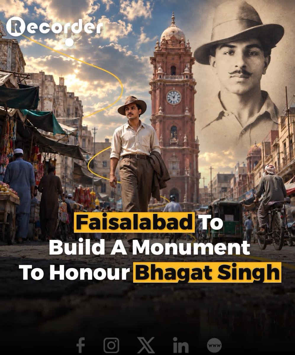 wrathofJatts's tweet photo. Finally, this nation is healing. ❤️‍🩹
A son of Panjab, 𝗕𝗵𝗮𝗴𝗮𝘁 𝗦𝗶𝗻𝗴𝗵 𝗦𝗮𝗻𝗱𝗵𝘂 𝗝𝗮𝘁𝘁, is being honoured with a monument in his ancestral homeland of Faisalabad.
Born in Banga, Lyallpur, Bhagat Singh remains a deeply remembered figure of courage, conviction, sacrifice, and revolutionary ideals. He was honoured with the title “Shaheed-e-Azam” ,The Greatest of Martyrs.
His words continue to resonate across generations:
“Inquilab Zindabad.” Long Live the Revolution.