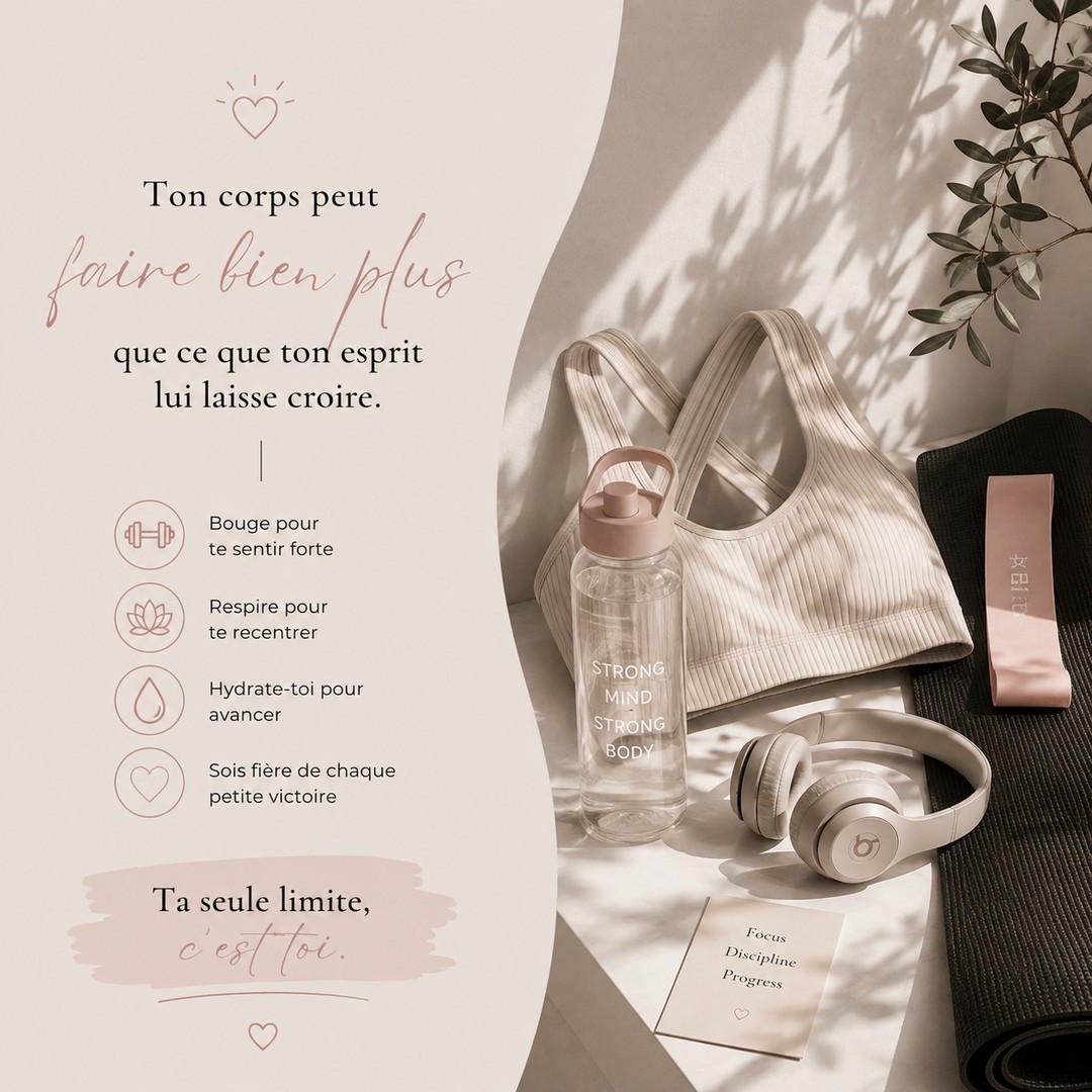 lady_karlitha's tweet photo. Pas besoin d’être parfaite, juste de commencer. Chaque séance, chaque effort et chaque petite victoire comptent. Prendre soin de soi, c’est aussi apprendre à se dépasser. https://t.co/N82O7AtOiA