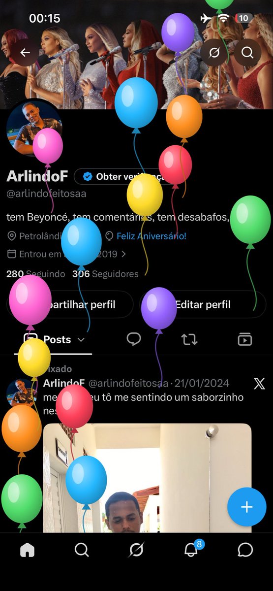 arlindofeitosaa's tweet photo. Balões para mim 🥹🎂 https://t.co/JLy5aIH0ED
