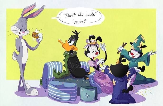 3Mihou's tweet photo. Acabo de salir de Pinterest con una joyita ,me encanta el detalle que Yakko es la princesa 🥹#animaniacs #baffy #looneytunesㅤㅤㅤ https://t.co/my26joSoRo