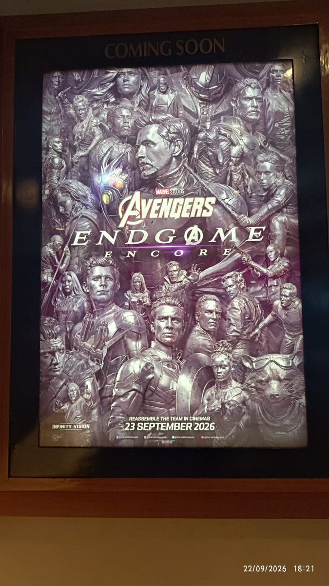 Erick805s's tweet photo. Nonton dulu... #malang #bioskop #avanger #ennnndgame https://t.co/JRUGFquKfH
