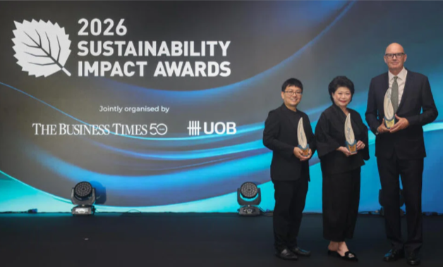 nusbizcgs's tweet photo. Congratulations to all the winners in the Sustainability Impact Awards 2026! NUS CGS is proud to be the knowledge partner for the Awards co-organised by UOB and @businesstimes.

@nusbizschool
📷: Clean Kinetics, Greenphyto and Berge Bulk were among the winners. (BT photo) https://t.co/UaIIhNOASH
