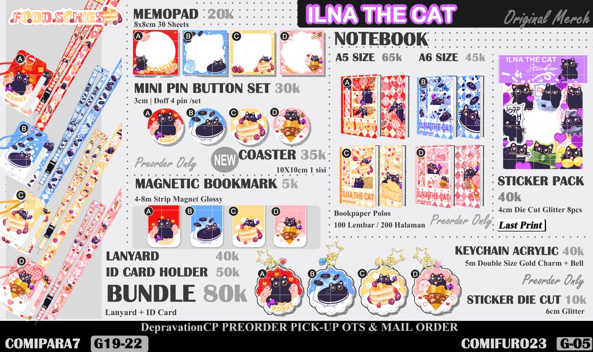 DepravationCP's tweet photo. [8/?]
Ilna The Cat &amp; Titus Family
Fandom : Original Merch

#CF23 #CFXXIII #comifuro23catalogue #comifuro23 #cf23catalogue #comicfrontier #comipara7 #comipara #originalmerch #originalmerchandise #originalcharacter https://t.co/JMJSqZWRmd