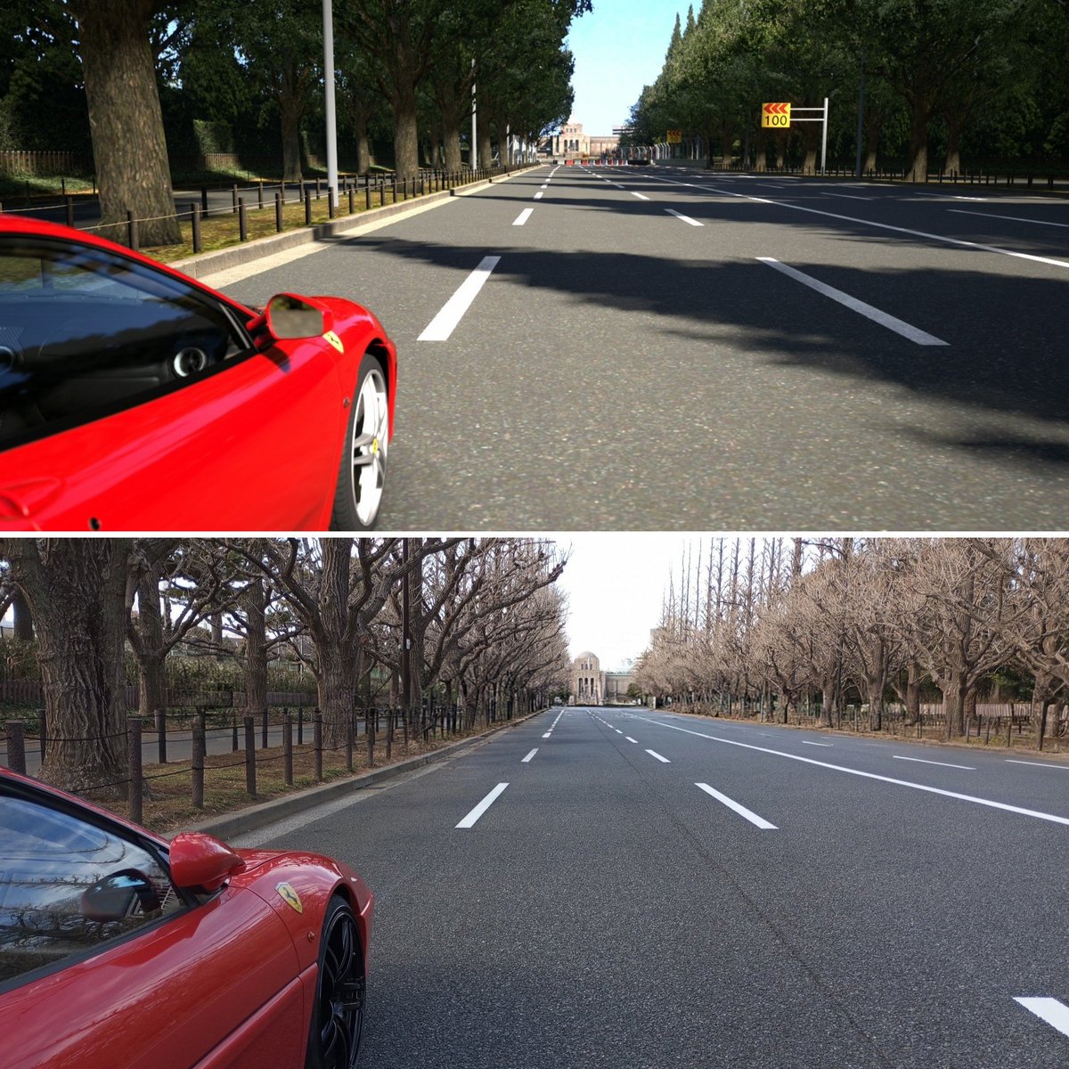NOC_GAKUEN's tweet photo. だいたい同じくらいの位置でSS撮ってみました。
こういうのはゲーム内でも自分と同じ車でやるのが最高なんですが、残念ながら収録されていないので二代後のモデルで。

冬場で葉が落ちていた時期の写真なので、また撮りに行こうかと。

※消しゴム機能で他の車及び通行人を編集してます。 https://t.co/r8ovBLQ47E