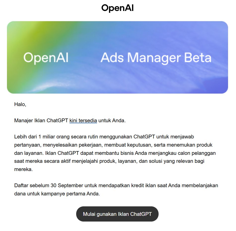 andreqve's tweet photo. Btw apakah semua user terima email ini, atau dia udah bisa klasifikasi otomatis user yang lebih banyak conversation seputar digital ads yang dikirimkan email? https://t.co/Rnai12oAt4