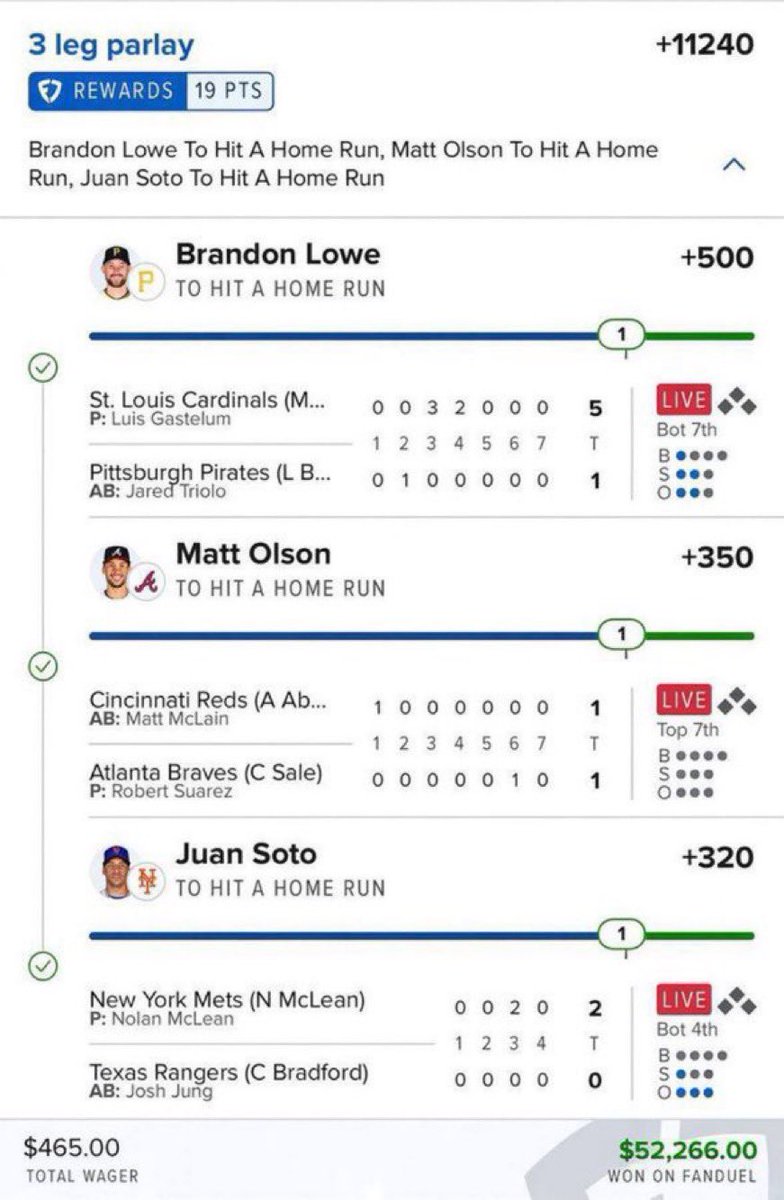 omqitsmota's tweet photo. 🔥🔥✅✅🏦🏦 Another one on the board !! With calculated selections 

LINK IN MY BIO FOR OUR DAILY FIRE 🔥 PLAYS

#GamblingX #NFL #WCBB #NBA #CBB #prizepicks #PROPS #POTD #NHL #picks #CSGO #WNBA #Summerleague https://t.co/AT4FrDV2Bz