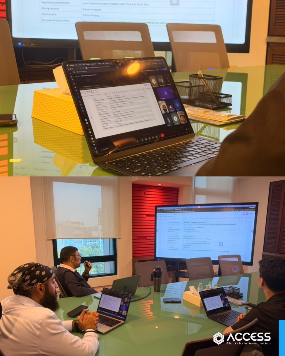 accessmalaysia's tweet photo. Wrapped up ACCESS Blockchain Association Malaysia's 3rd Committee Meeting. 

Progress on membership growth, regional partnerships, and a sharper communications strategy. 

Onward. https://t.co/unC1IZzFkE