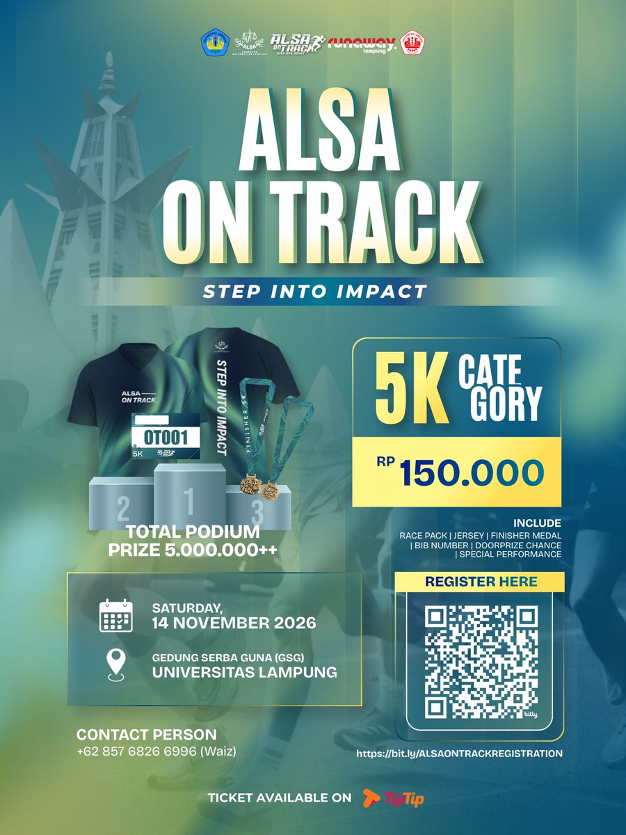 dhyc_e's tweet photo. calling all runners pelari kalcer lampung sumatera indonesia, join alsa on track 5k gas gas gas!! https://t.co/4r5zwav0vX