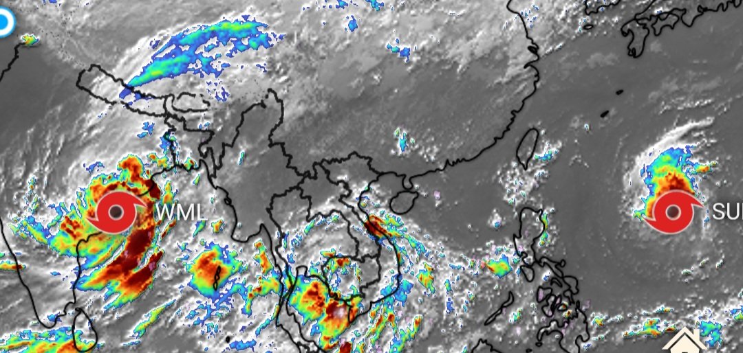 hanifmet's tweet photo. Seven Cyclones in Tropics..its Strong ElNino
 بیک وقت سات شدید سمندری طوفان https://t.co/c31o5IPT8p