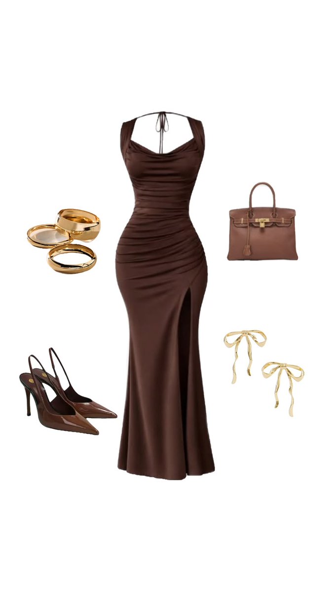 jacintohawne's tweet photo. Brown party dress for your next special occasion. Comment for details. https://t.co/fYJO0K6fZ6