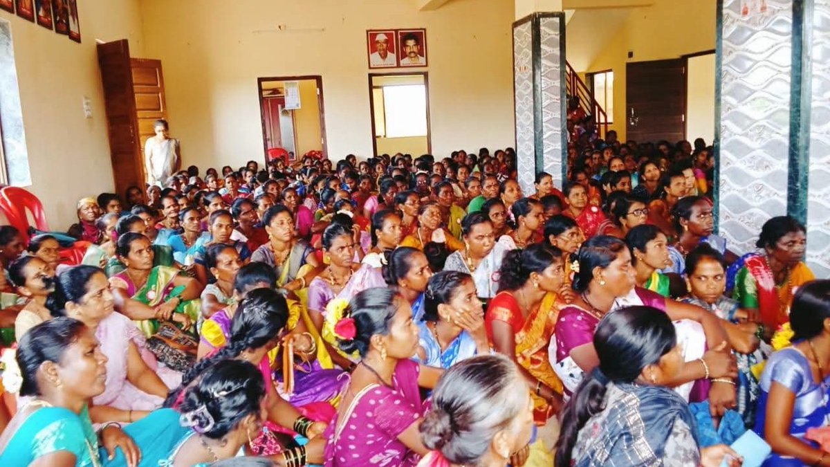 cpimspeak's tweet photo. The All India Democratic Women's Association (AIDWA) organised conventions in Vikramgad and Wada tehsils of Thane-Palghar district on 22 and 23 September as part of the statewide campaign for the restoration of benefits to nearly one crore women excluded from the Chief Minister’s Ladki Bahin Scheme in Maharashtra. Hundreds of women attended the conventions and resolved to join the Struggle March to Mantralaya in Mumbai.

AIDWA National Vice President Mariam Dhawale, State General Secretary and National Joint Secretary Prachi Hatiwlekar, District President and State Vice President Lahani Dauda, and District Secretary and CEC member Sunita Shingda, and other senior leaders addressed the gatherings.