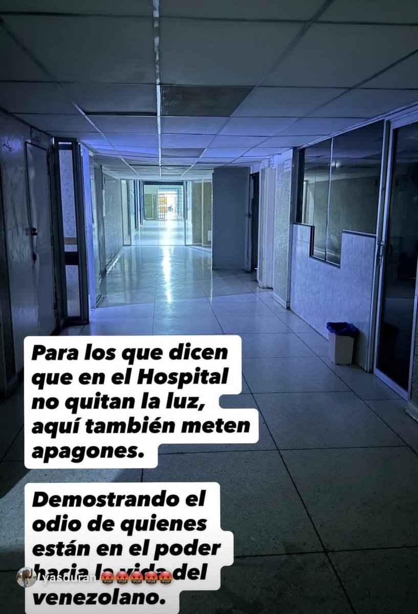 ProfaMariaSilva's tweet photo. SIN LUZ EN EL HOSPITAL JOSÉ MARÍA BENÍTEZ | Apagón afecta a Las Mercedes y al principal centro de salud de #LaVictoria.

​LA VICTORIA (#ARAGUA ) — Vecinos del sector Las Mercedes reportan que desde las 7:10 p.m. de este miércoles el "Circuito Hospital" se encuentra sin servicio https://t.co/B33GlIwozj