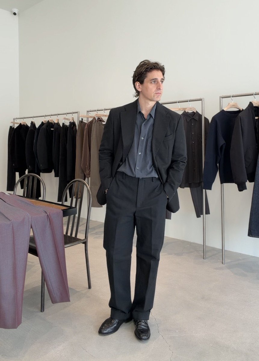 jakewoolf's tweet photo. I have acquired my second suit in as many days 

This one in a ridiculous (cool) cotton military grade canvas black two piece from one of the best (and most underrated) brands in America, Cobra SC https://t.co/eXkO8duSjK