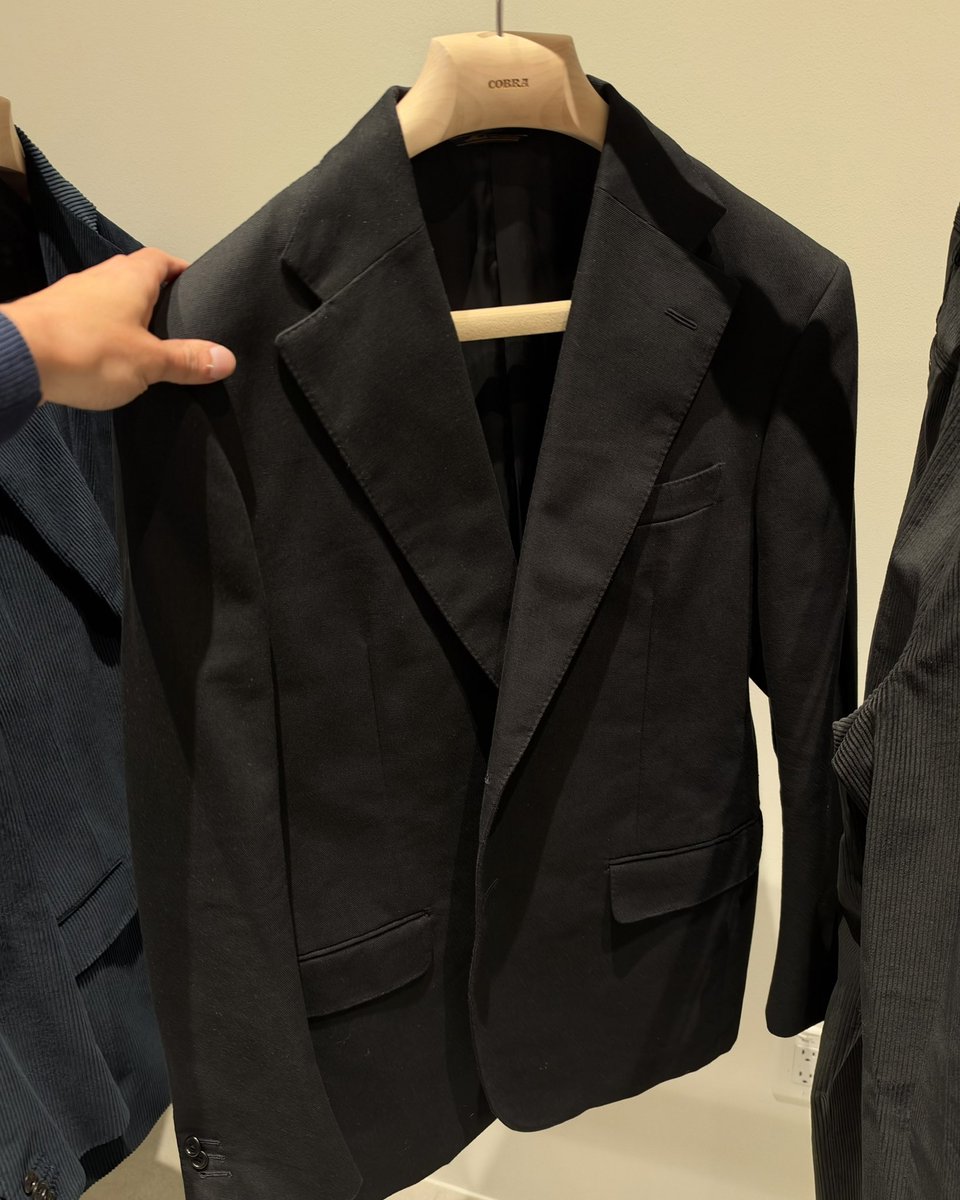 jakewoolf's tweet photo. I have acquired my second suit in as many days 

This one in a ridiculous (cool) cotton military grade canvas black two piece from one of the best (and most underrated) brands in America, Cobra SC https://t.co/eXkO8duSjK