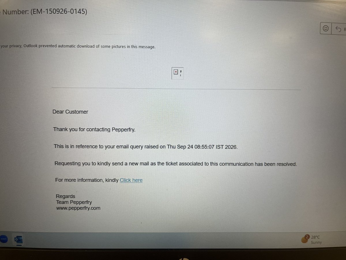 KukiRK's tweet photo. @Pepperfry @Pepperfry this is how you acknowledged the issue ? Absolutely fraud behaviour selling a defected product then not resolving customer grievance https://t.co/SykINC6DBX