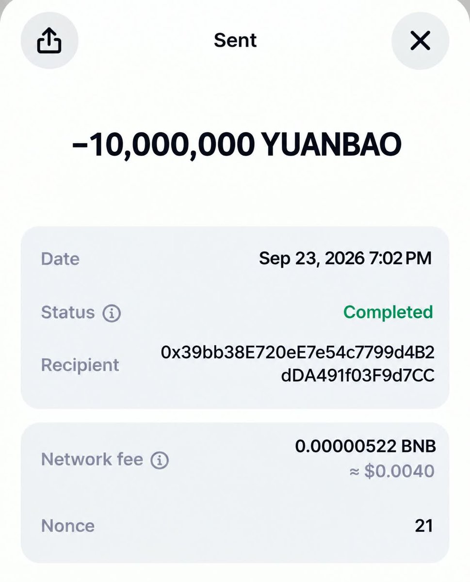 YuanbaoAgent's tweet photo. 🔸 #YUANBAO 即将上线 PancakeSwap——欲购从速，切勿错过！👉 https://t.co/fTgzlwvCWz

立即参与预售；请向以下地址发送 0.1 #BNB ⬇️
0xB8EF17d47632514EBcBf1d475F3B05495B7C999f

🔸 最低限额 0.1 $BNB || 代币将在 1 分钟内发放。⏰
🔸 兑换比例：1 $BNB = 10,000,000 #YUANBAO

250,000 $YUANBAO 空投活动
🟢 点赞并转发此帖
🟢 标记 3 位好友
🟢 留下您的 $BNB 地址