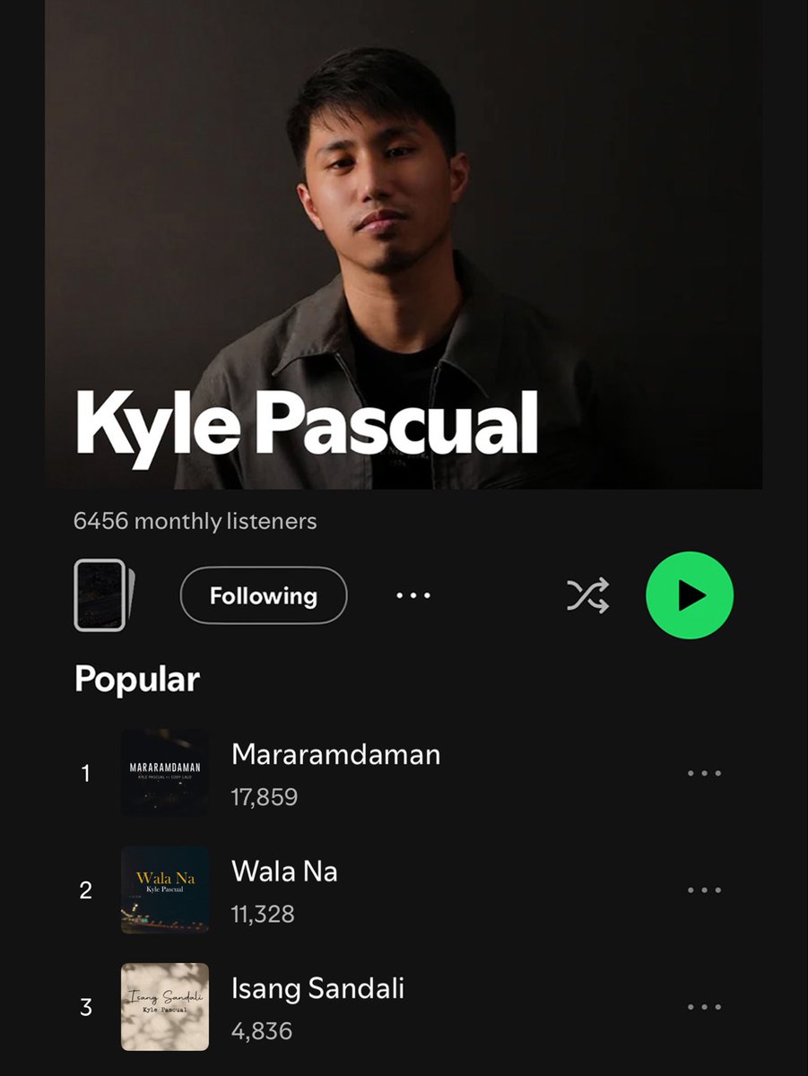 kylepascualx's tweet photo. Thank you @myxglobal 💯🫶🏼❤️
Almost 20k streams, check us out on spotify! 🙌🏼

NOW PLAYING: “Mararamdaman” by Kyle Pascual &amp; Cody Lalo 🎧✨

Some feelings don’t need to be explained.

What’s on repeat today? 🎶
#MYX #MYXPulse30 https://t.co/wxmdMT7Tm6